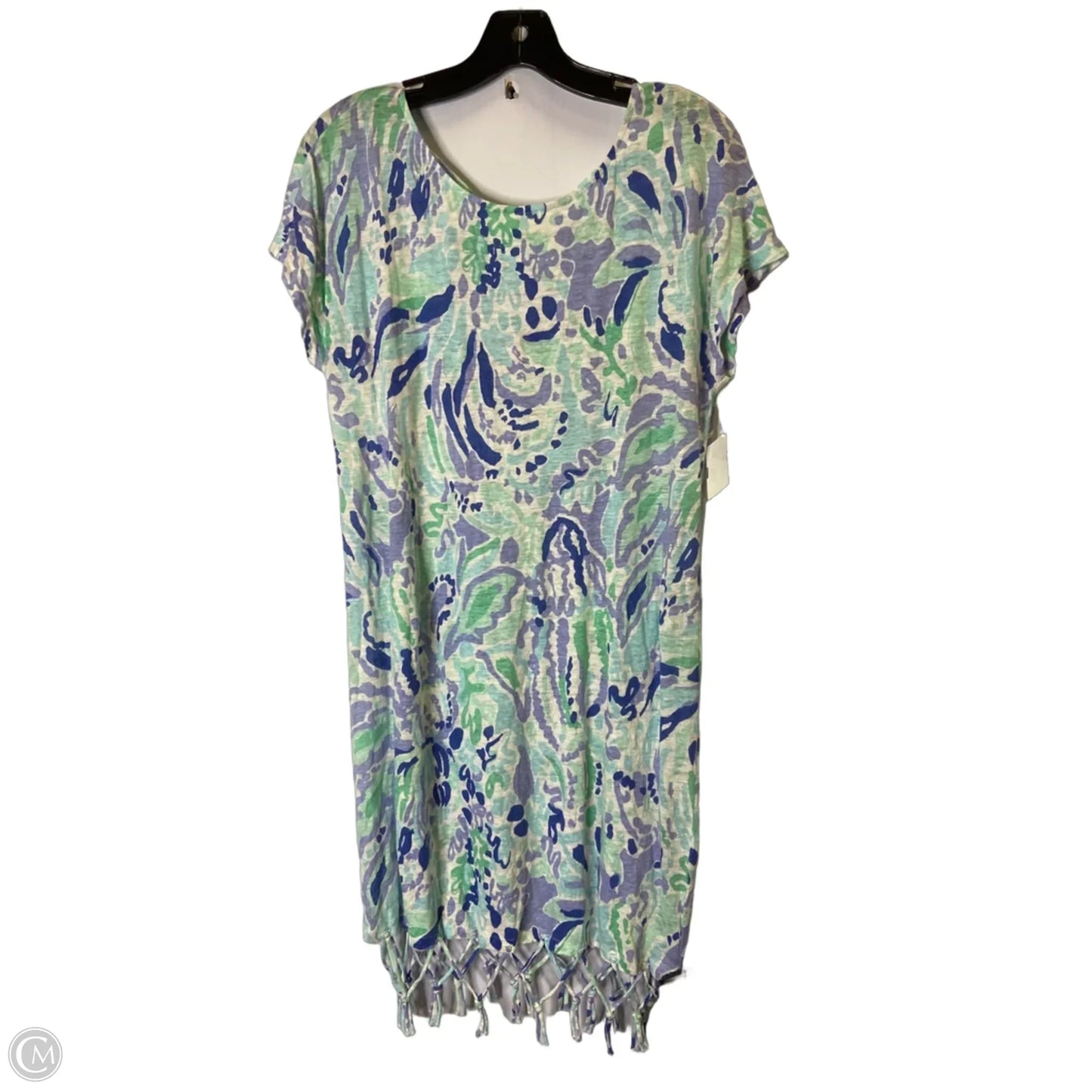 Dress Casual Short By Cmc In Blue & Green, Size: M