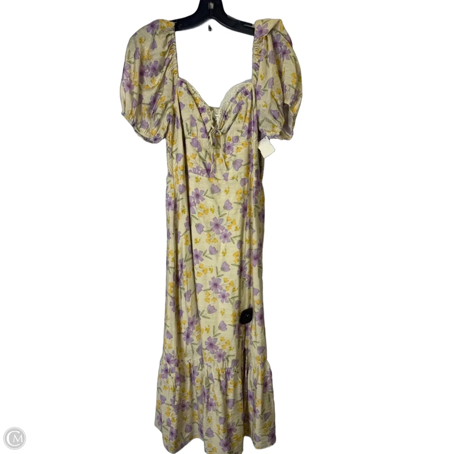 Dress Casual Midi By Astr The Label In Cream, Size: M