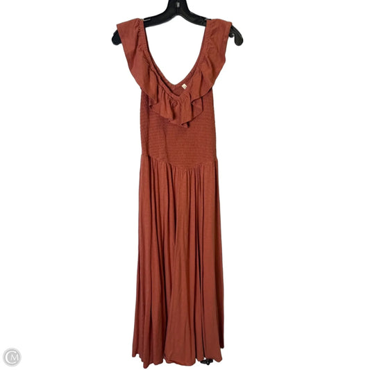 Dress Casual Midi By American Eagle In Red, Size: S