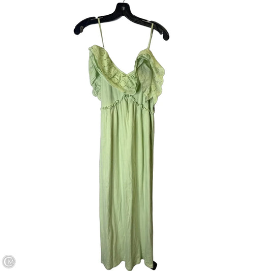 Dress Casual Midi By Zara In Green, Size: M