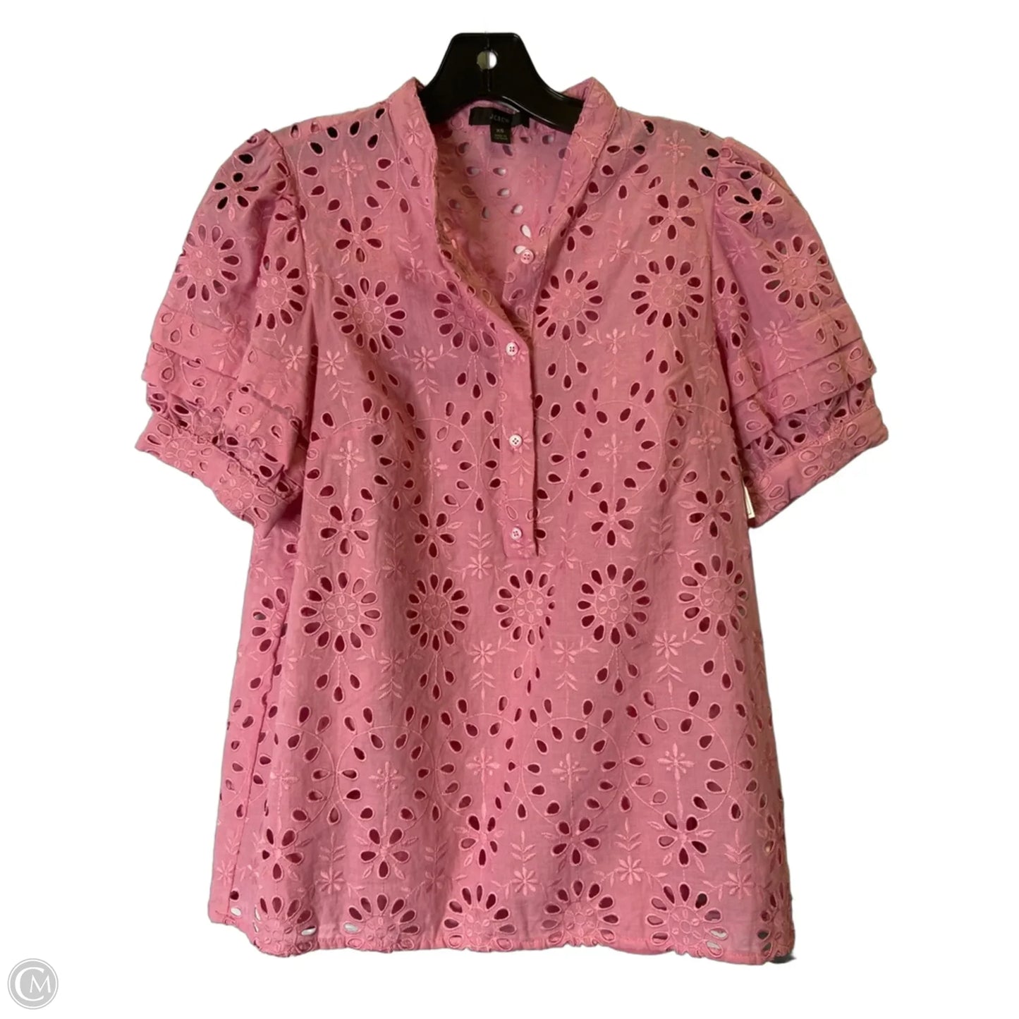Top Short Sleeve By J. Crew In Pink, Size: Xs