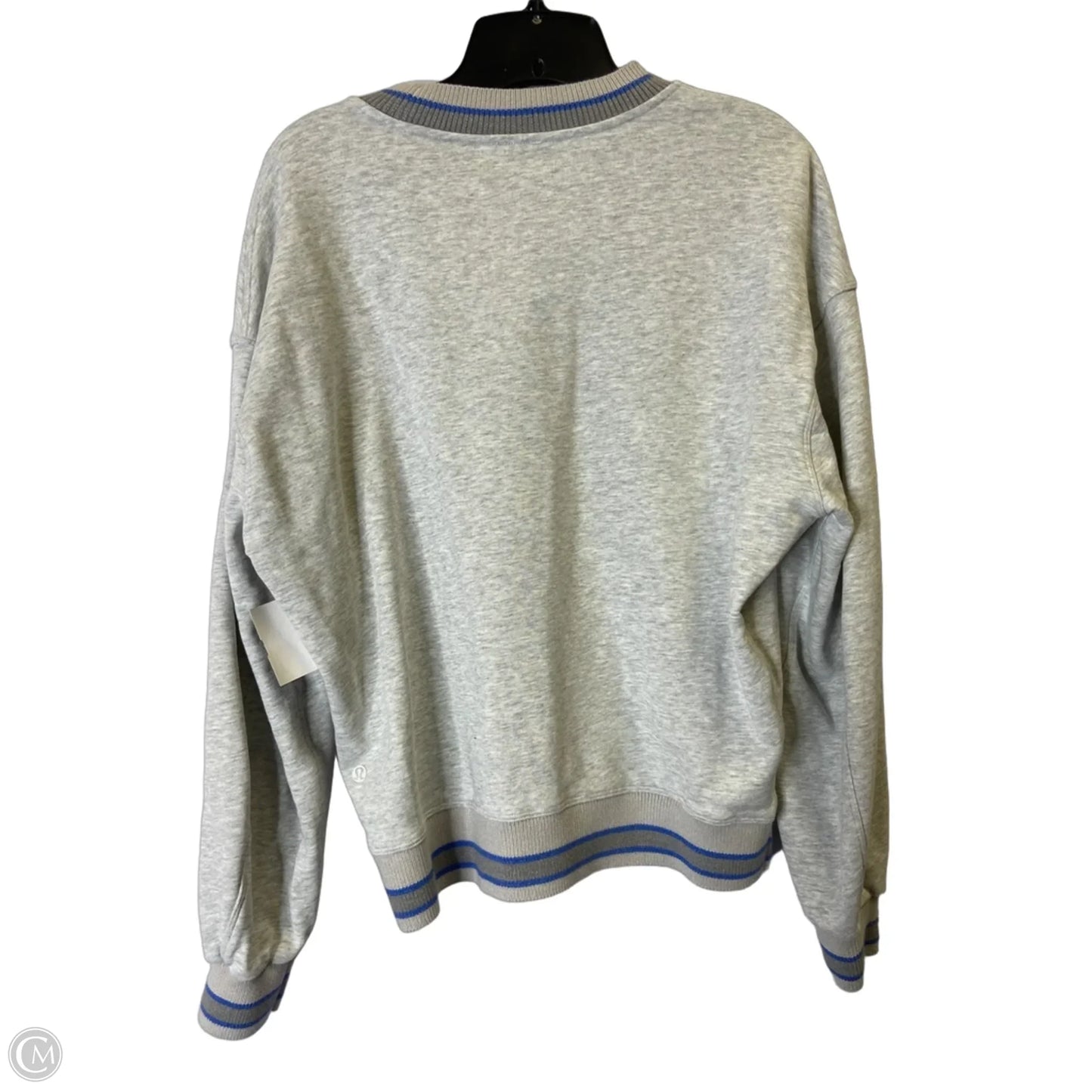 Athletic Sweatshirt Crewneck By Lululemon In Grey, Size: S