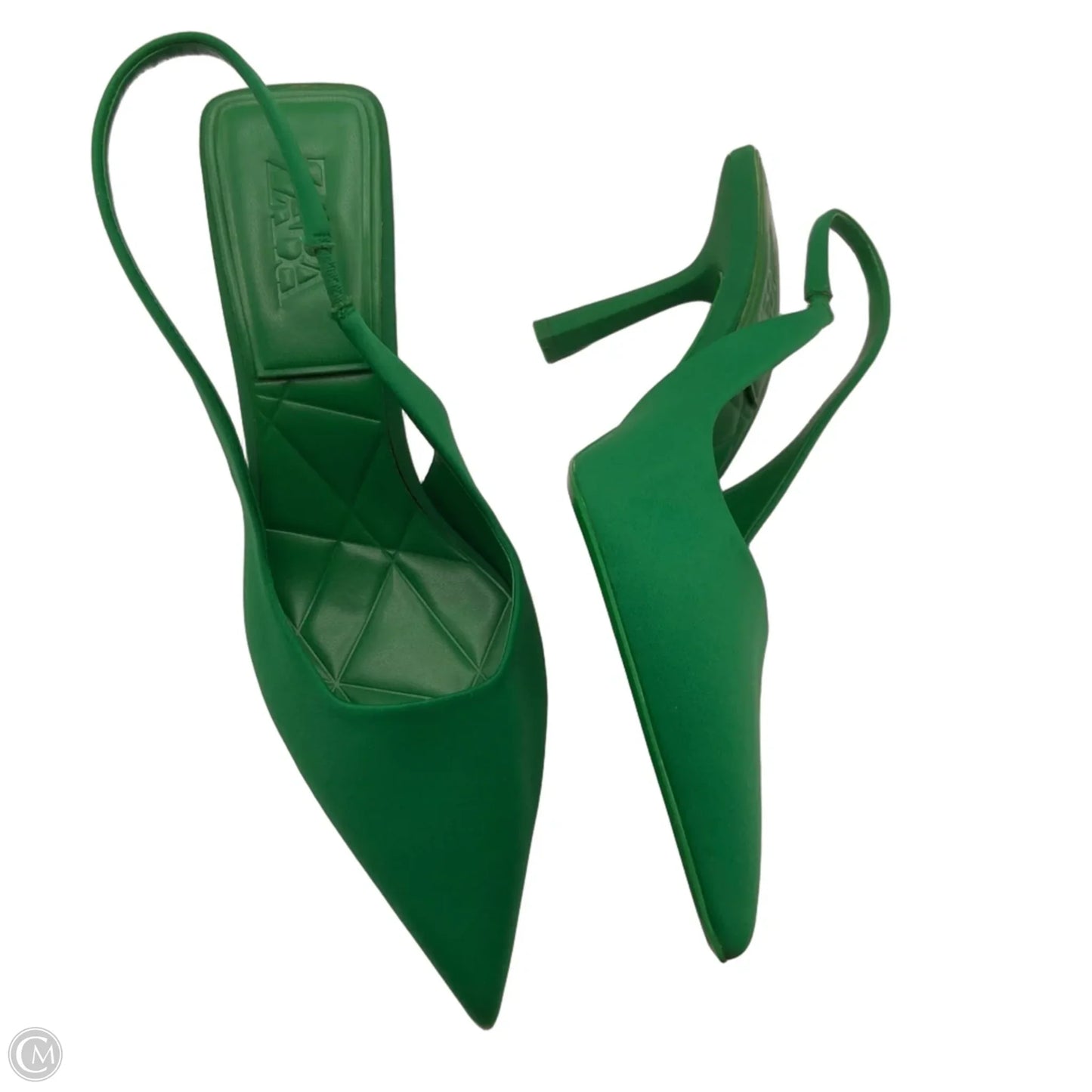 Shoes Heels Stiletto By Zara In Green, Size: 9.5