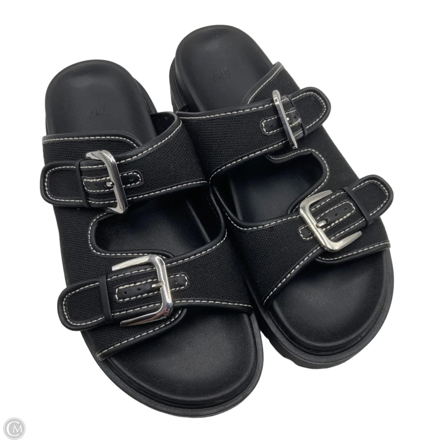 Sandals Heels Platform By H&m In Black, Size: 9.5
