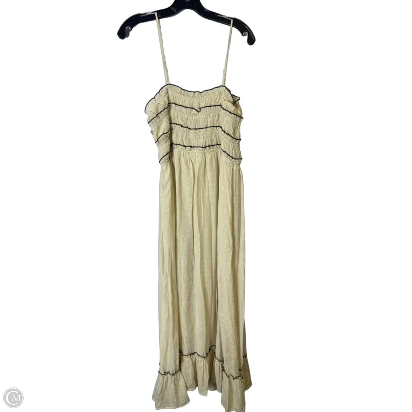 Dress Casual Maxi By Clothes Mentor In Cream, Size: L