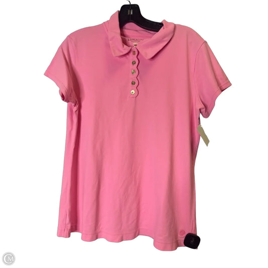 Athletic Top Short Sleeve By Lilly Pulitzer In Pink, Size: L