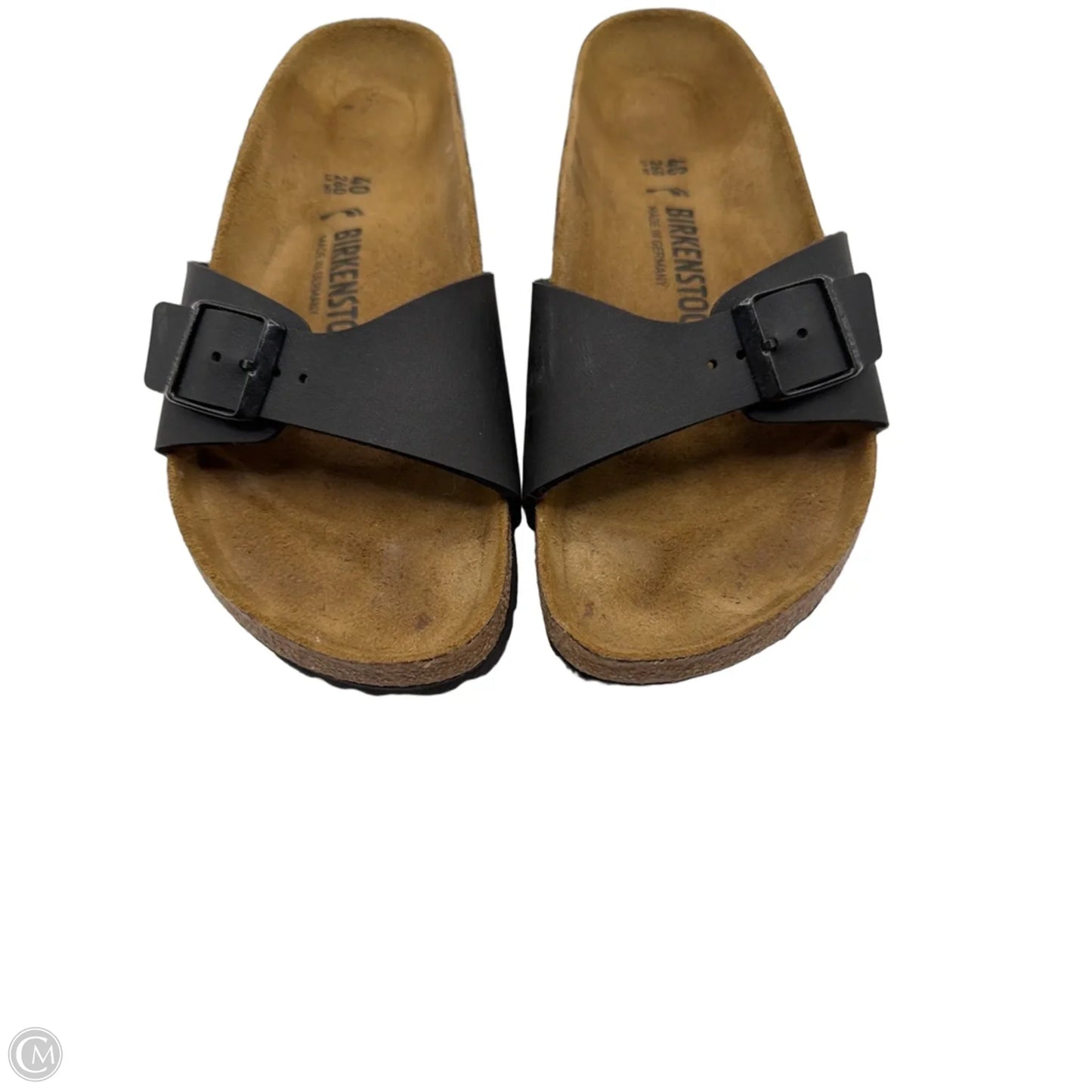 Sandals Flats By Birkenstock In Black, Size: 9