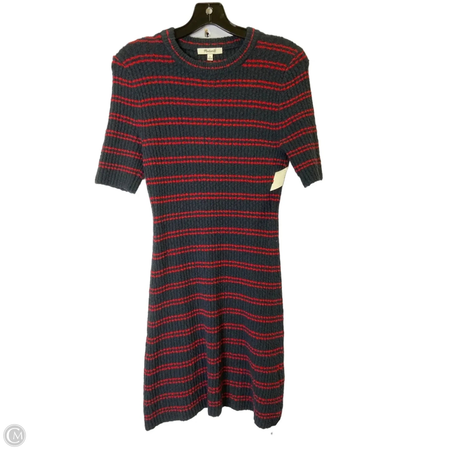 Dress Casual Midi By Madewell In Blue & Red, Size: S