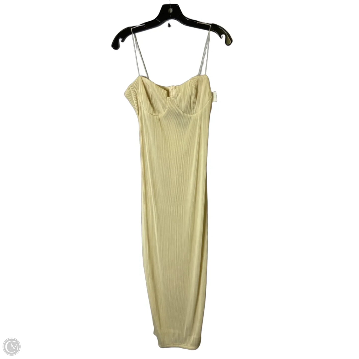 Dress Party Midi By Pretty Little Thing In Cream, Size: 8