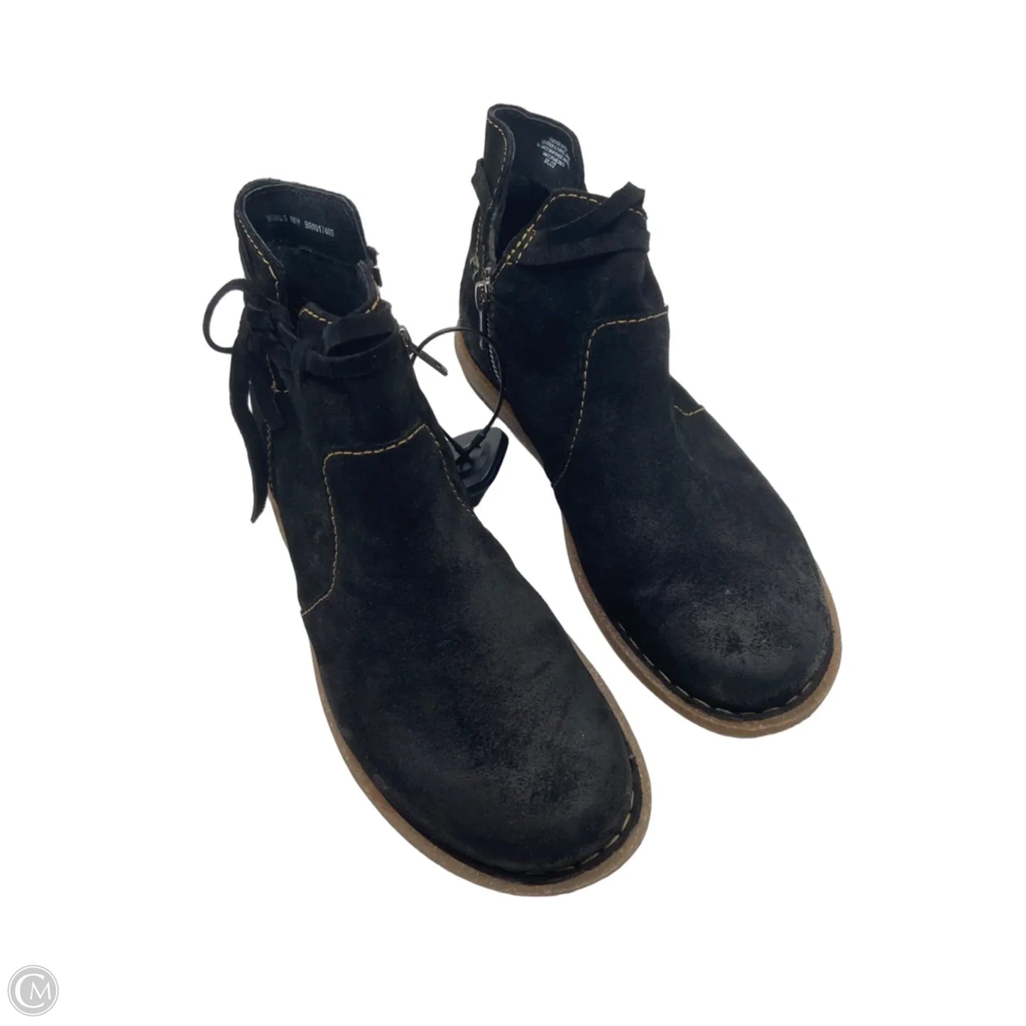 Boots Ankle Flats By Born In Black, Size: 9