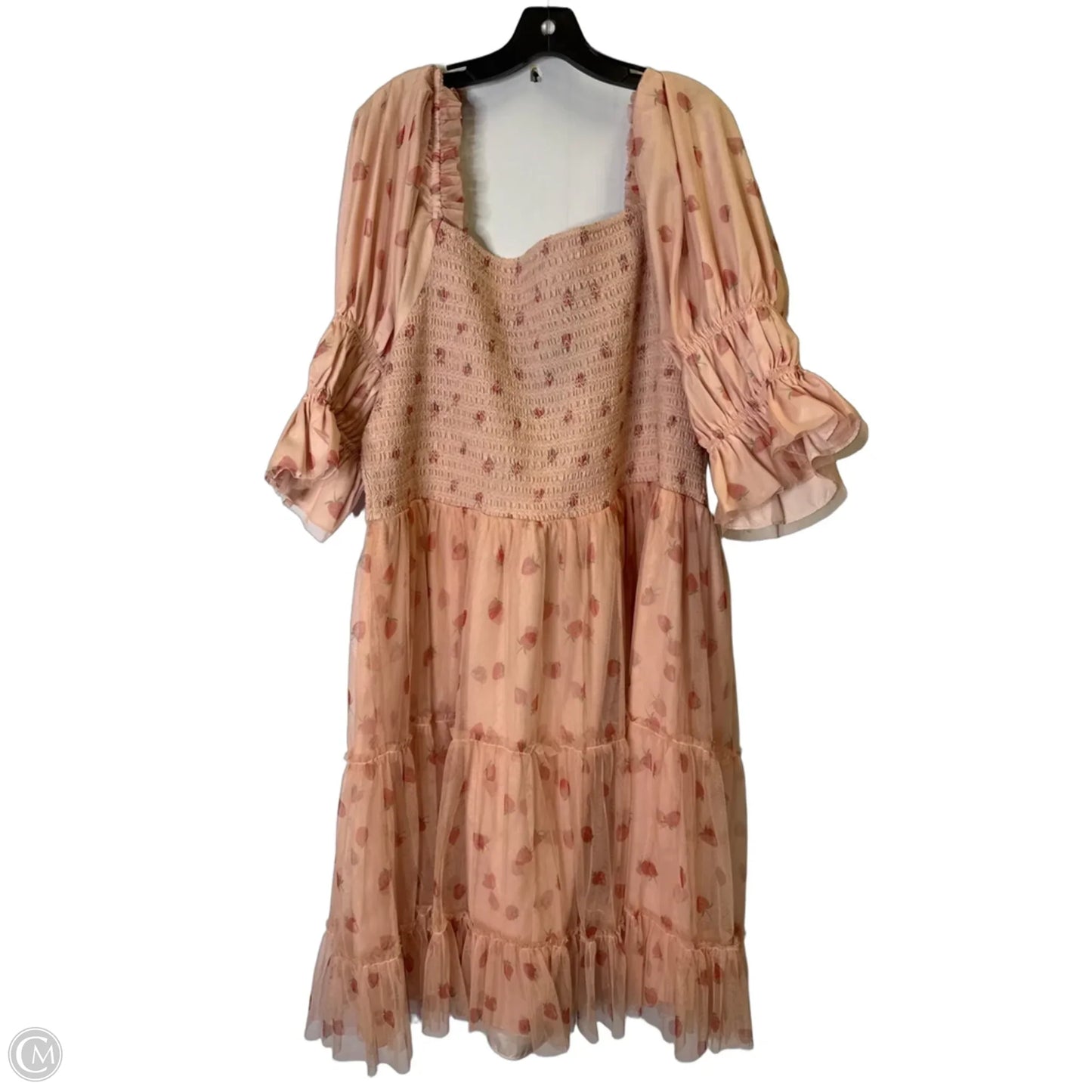 Dress Casual Midi By Cmb In Pink, Size: 3x