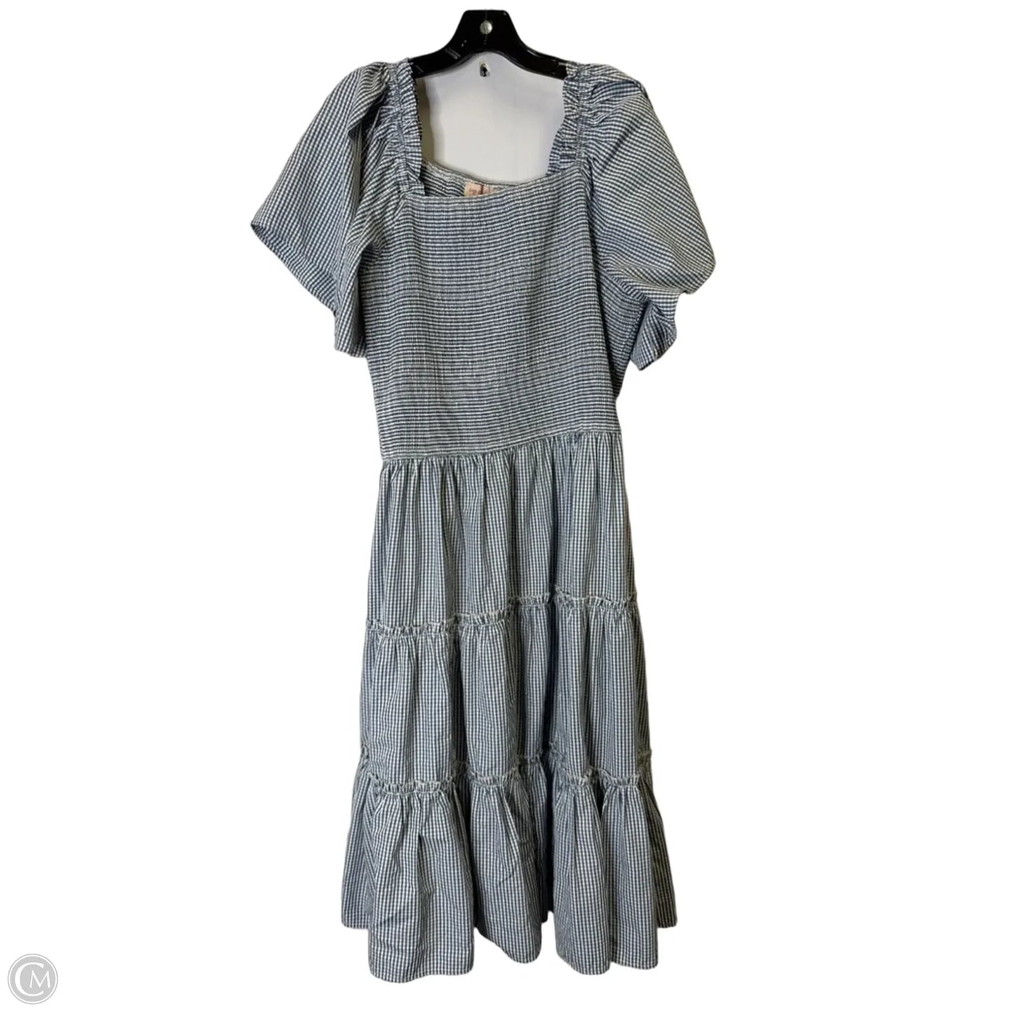 Dress Casual Midi By Cmb In Blue, Size: 3x