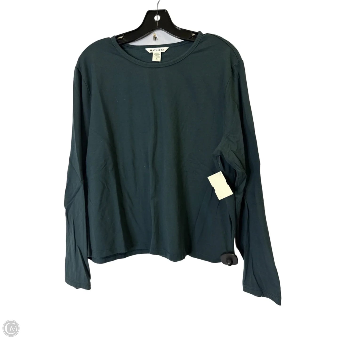 Athletic Top Long Sleeve Crewneck By Athleta In Green, Size: Xl