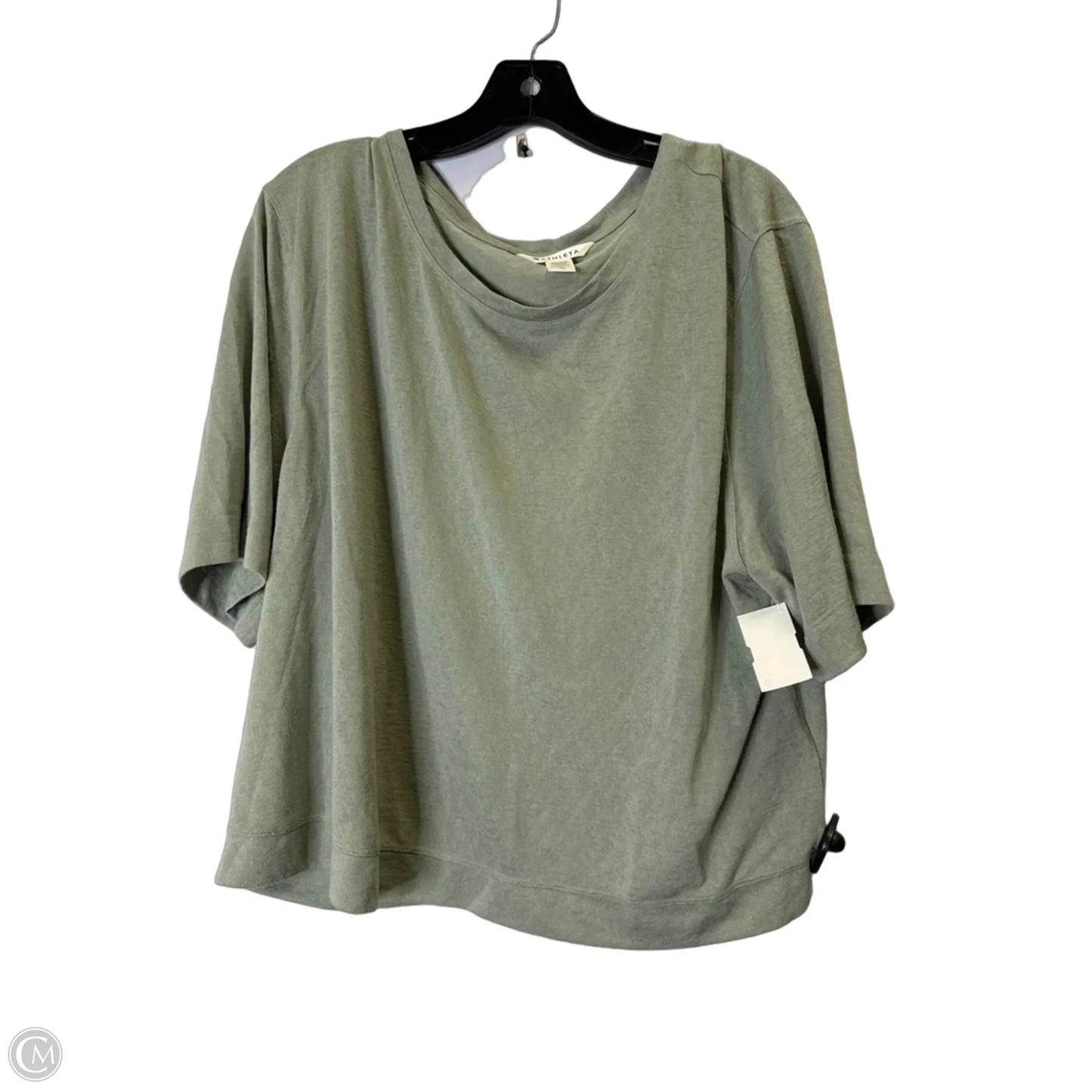 Top Short Sleeve By Athleta In Green, Size: Xl