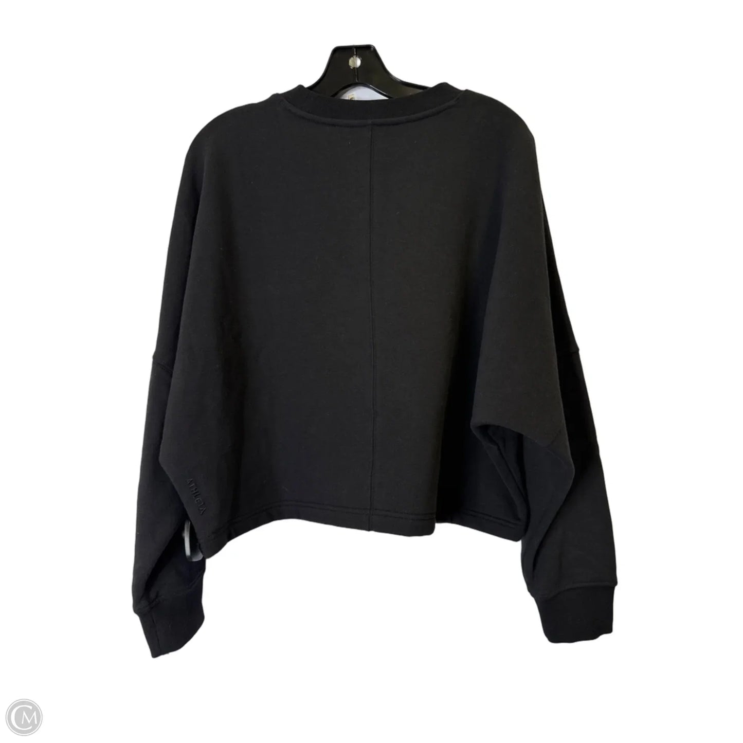 Athletic Sweatshirt Crewneck By Athleta In Black, Size: L