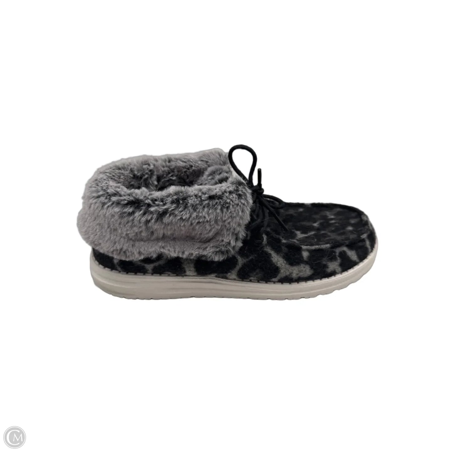 Shoes Flats By Hey Dude In Grey, Size: 9