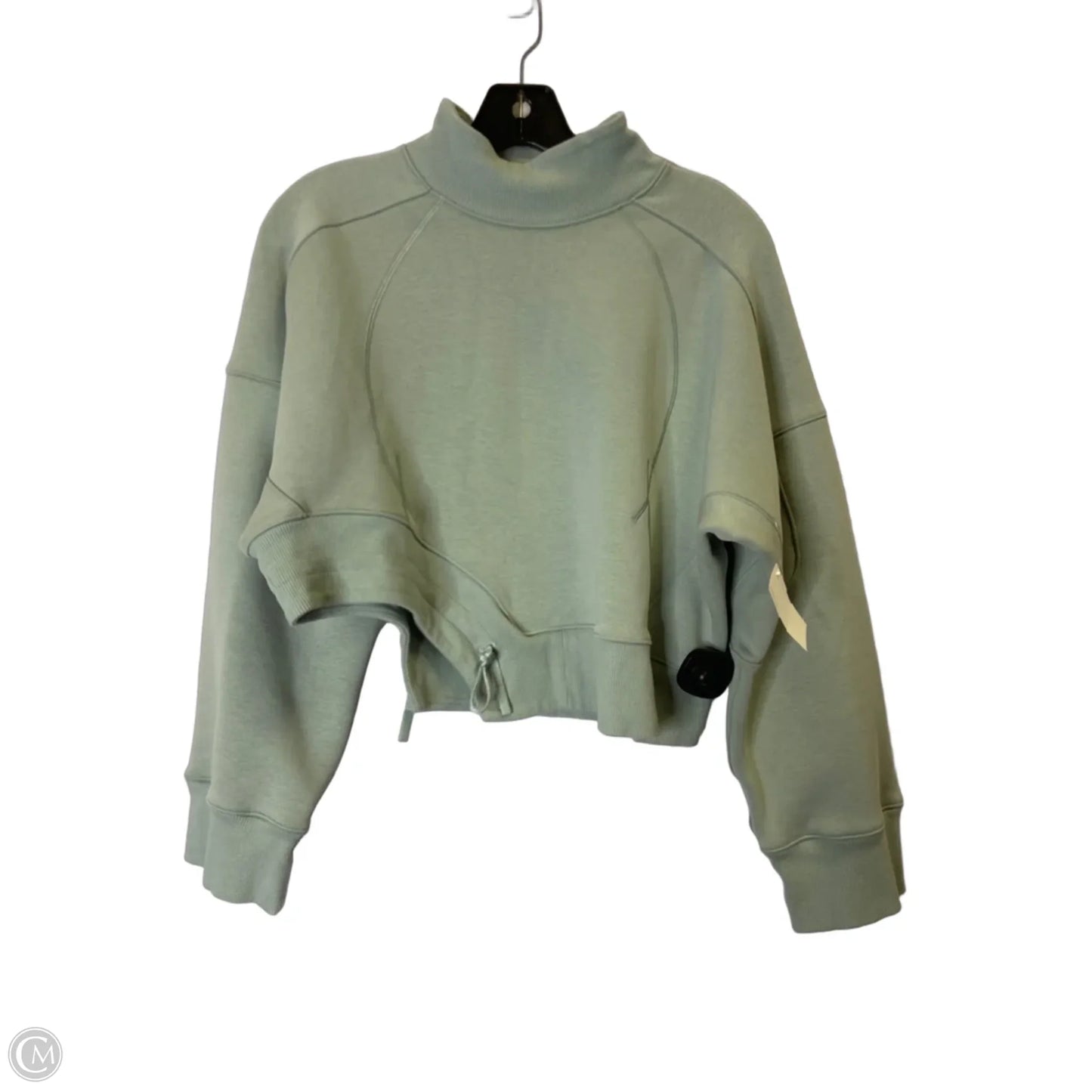 Athletic Sweatshirt Crewneck By Lululemon In Green, Size: Xs