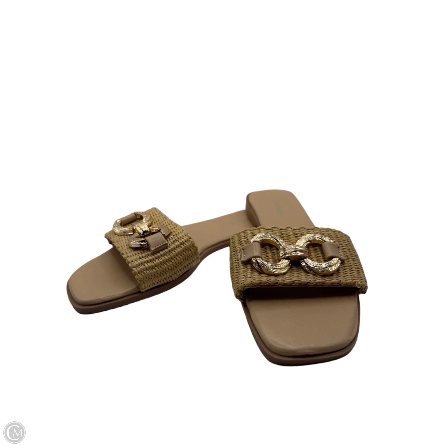 Sandals Flats By Top Moda In Cream, Size: 7.5