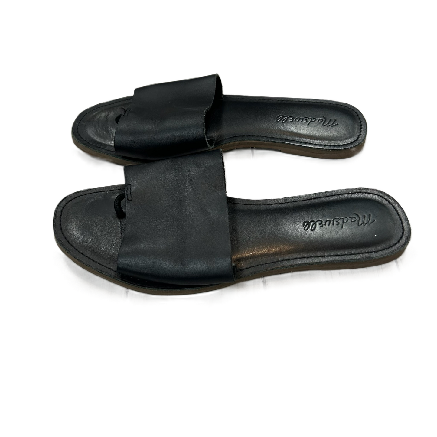 Black Sandals Flats By Madewell, Size: 7