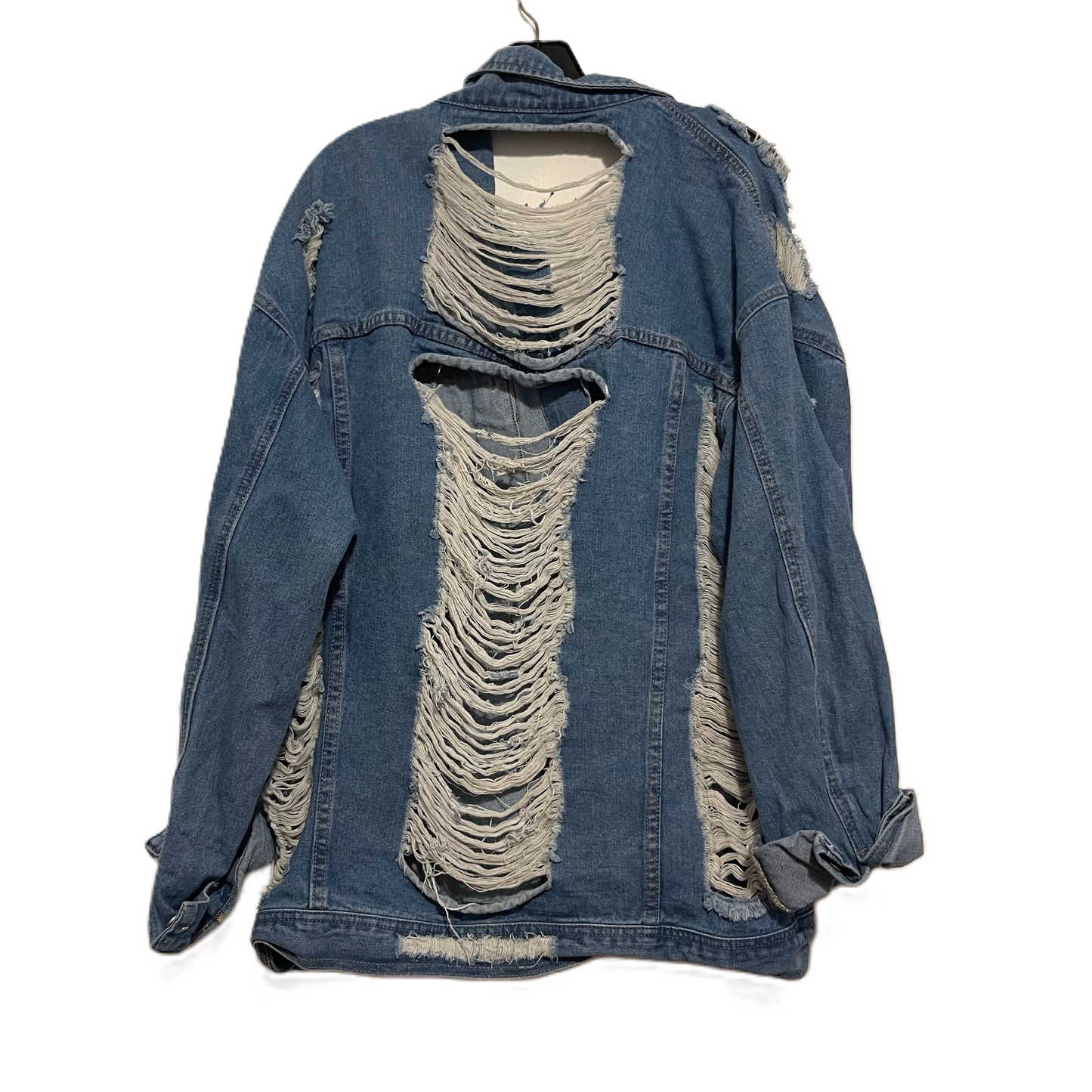 Jacket Denim By Shein In Blue Denim, Size: L