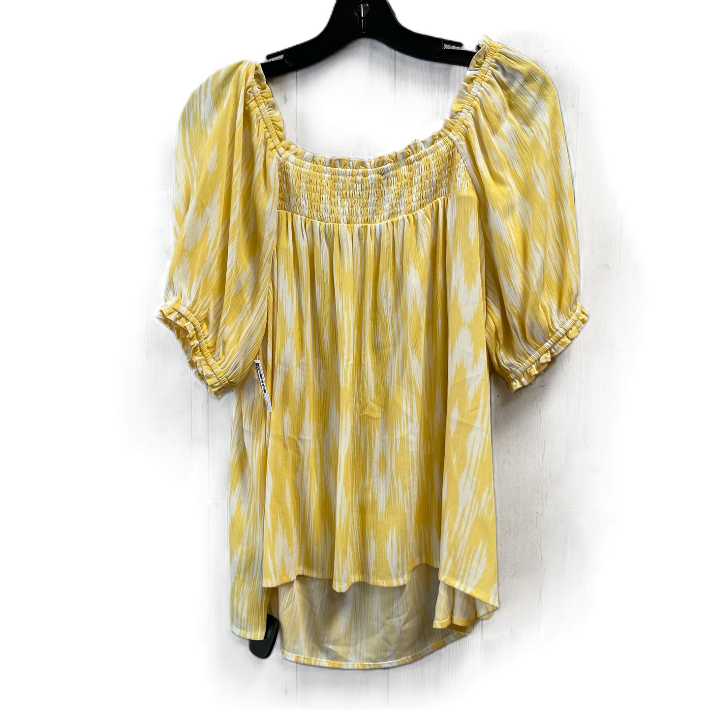 Yellow Top Short Sleeve By Torrid, Size: M