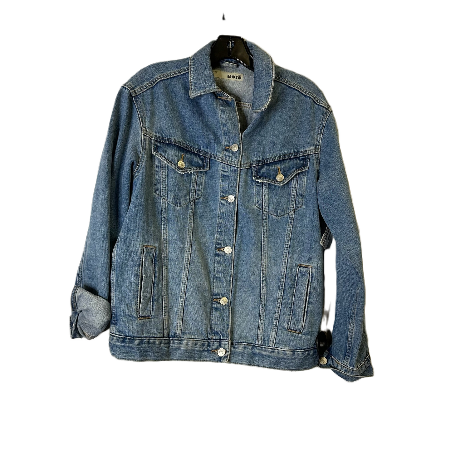 Jacket Denim By Topshop In Blue Denim, Size: 0