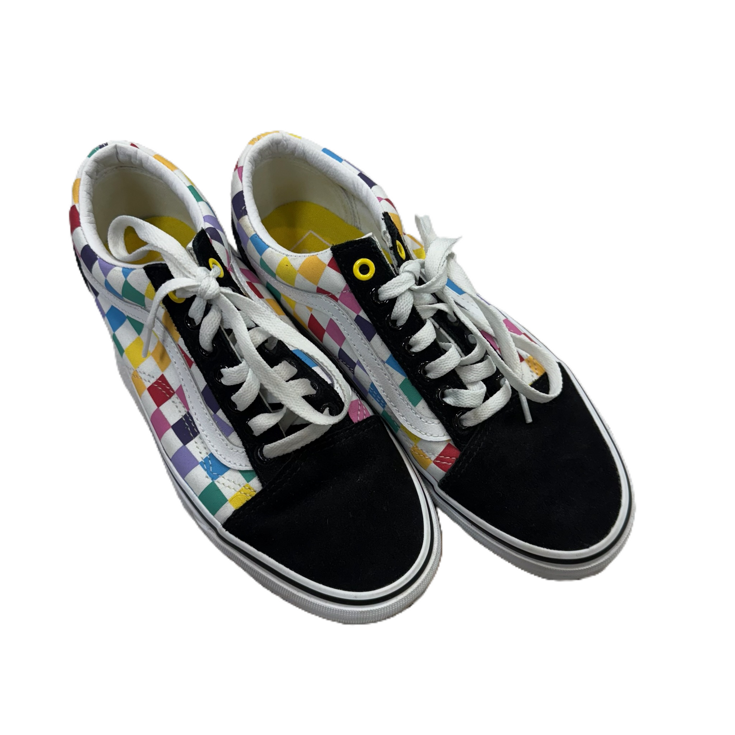 Shoes Sneakers By Vans In Multi-colored, Size: 9