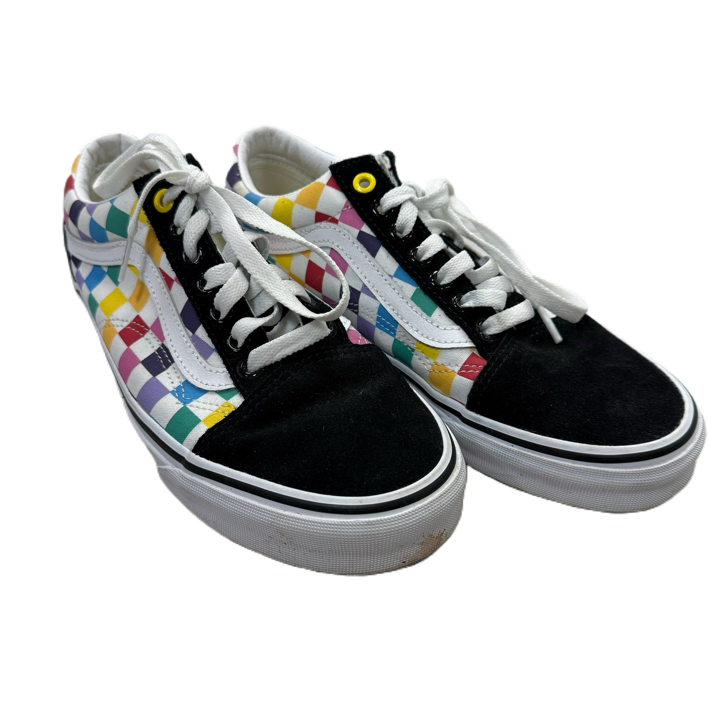 Shoes Sneakers By Vans In Multi-colored, Size: 9