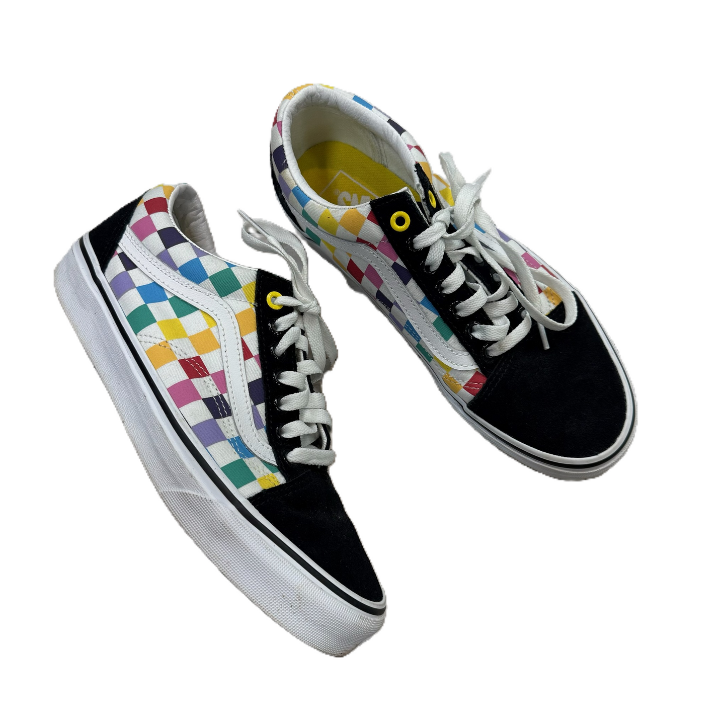 Shoes Sneakers By Vans In Multi-colored, Size: 9