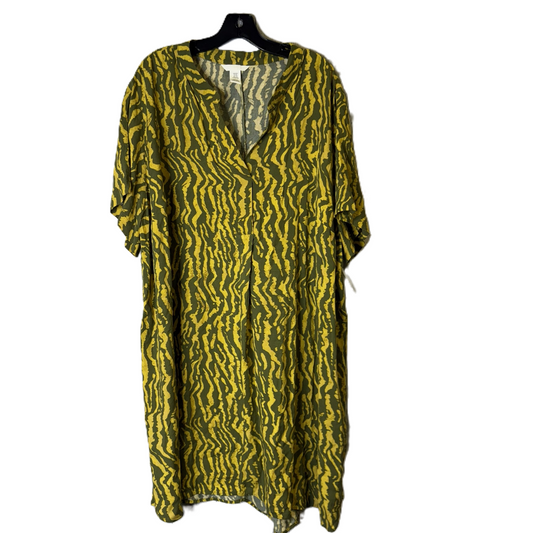 Dress Casual Short By H&m In Yellow, Size: Xxl