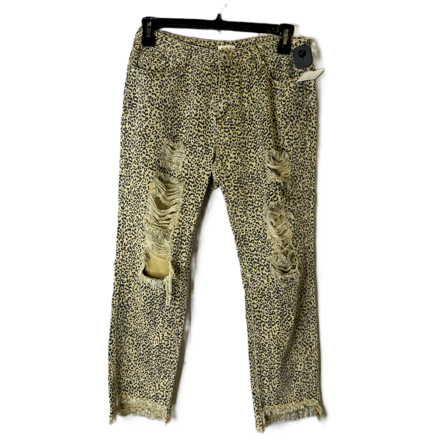 Jeans Straight By Pol In Animal Print, Size: L