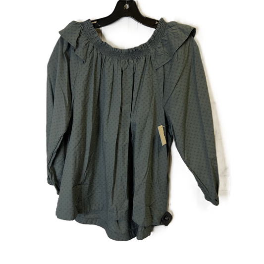 Top Long Sleeve By Sonoma In Green, Size: Xl