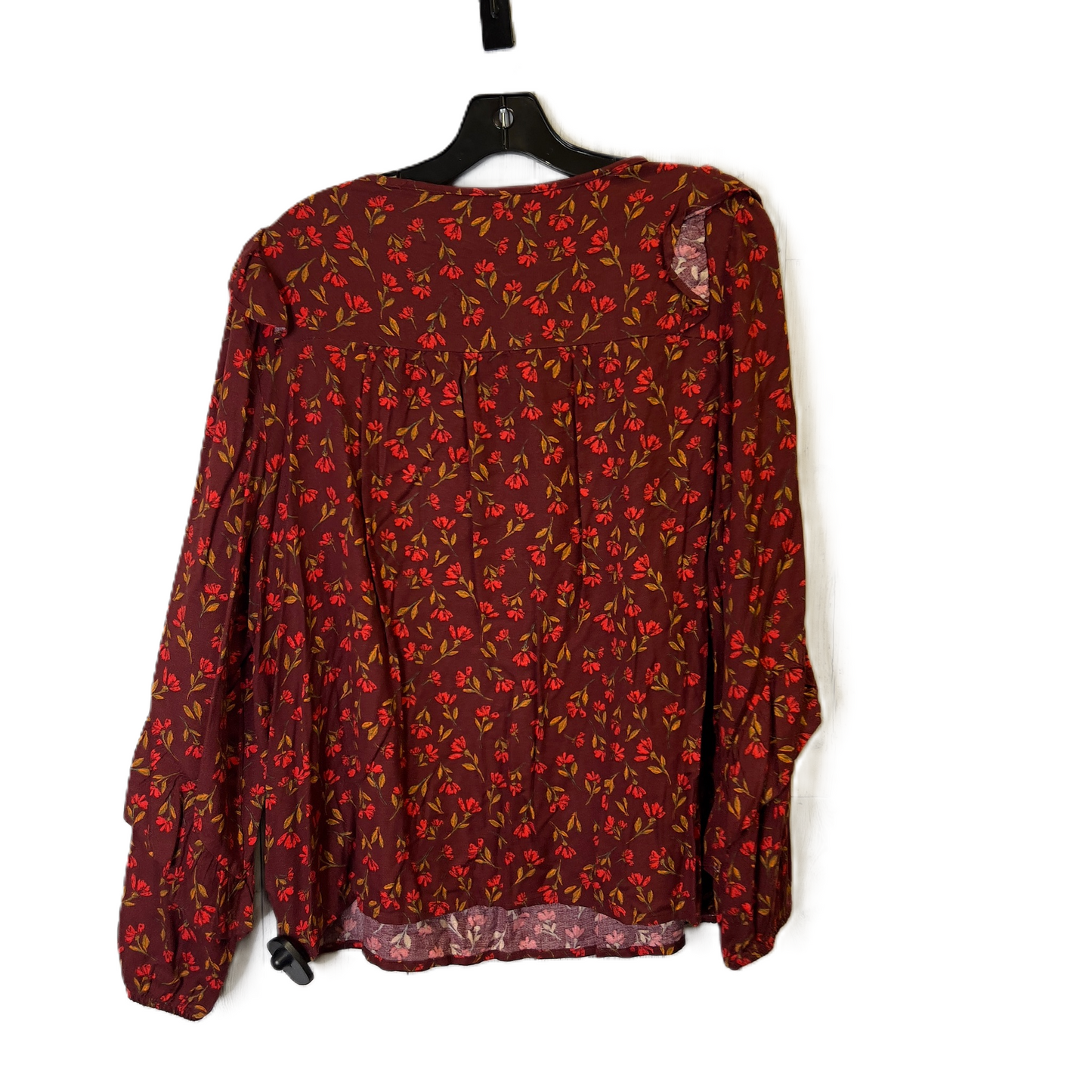 Top Long Sleeve By Sonoma In Red, Size: Xl