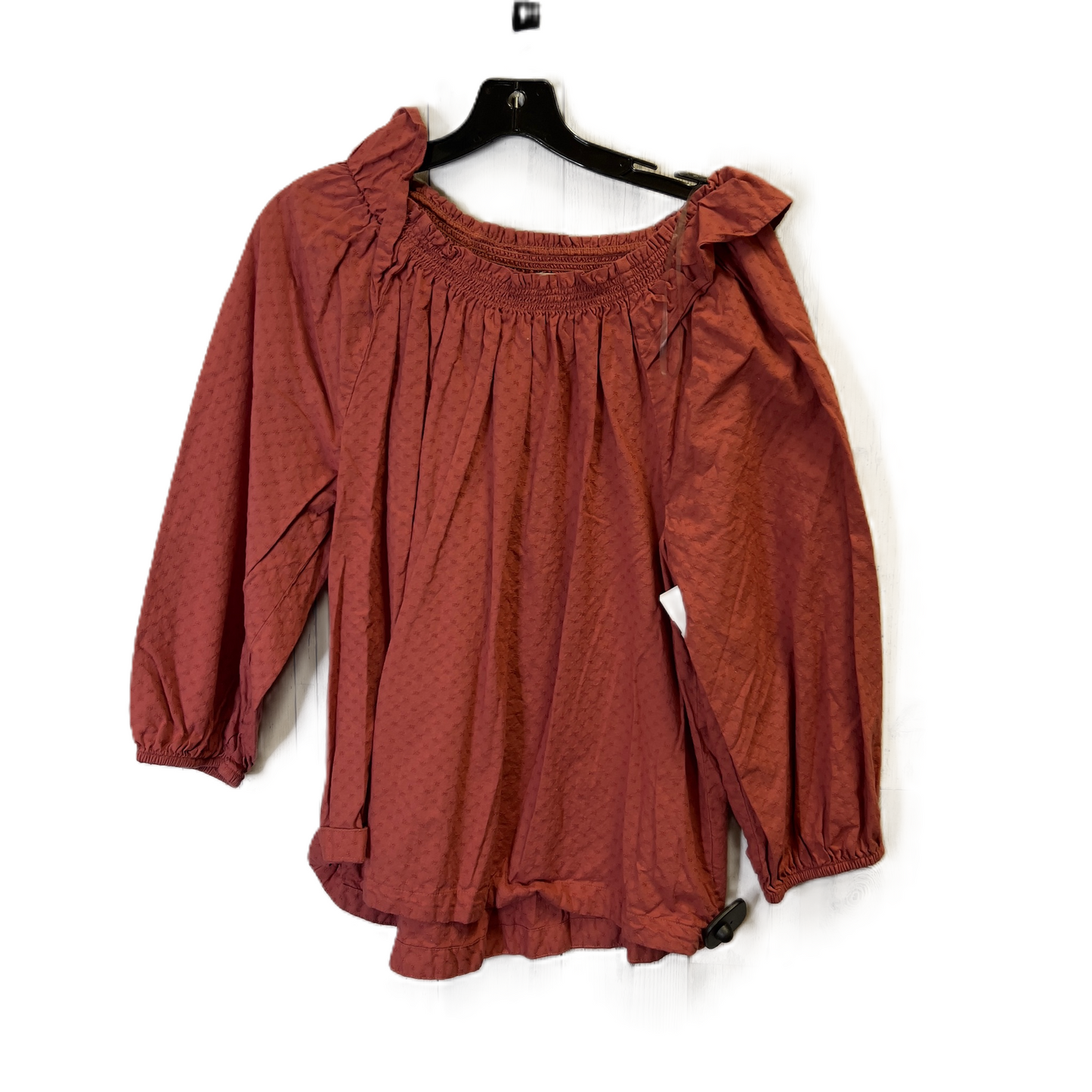 Top Long Sleeve By Sonoma In Red, Size: Xl