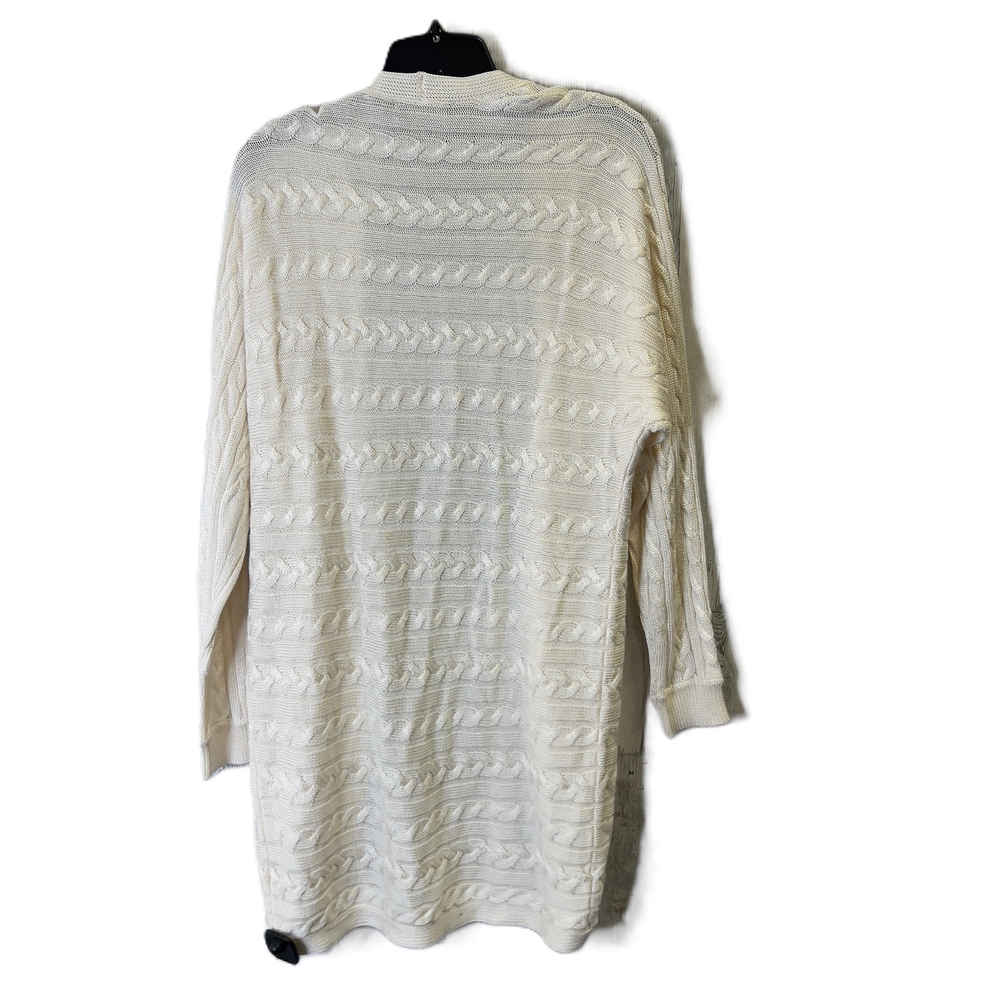 Sweater Cardigan By Lauren By Ralph Lauren In Cream, Size: L