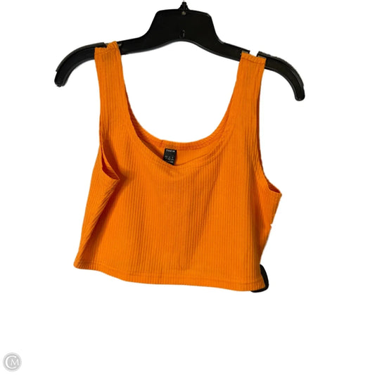 Top Sleeveless By Shein In Orange, Size: L