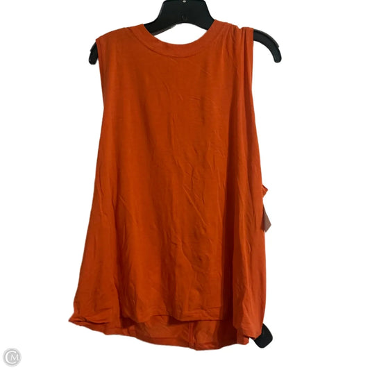 Athletic Tank Top By Lululemon In Orange, Size: 10