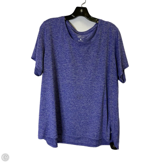 Athletic Top Short Sleeve By Nike Apparel In Blue, Size: 2x