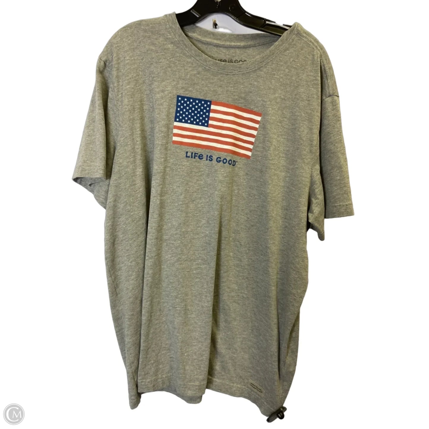 Top Short Sleeve Basic By Life Is Good In Grey, Size: Xl