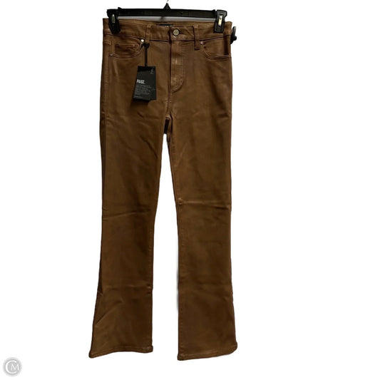 Jeans Flared By Paige In Brown, Size: 6