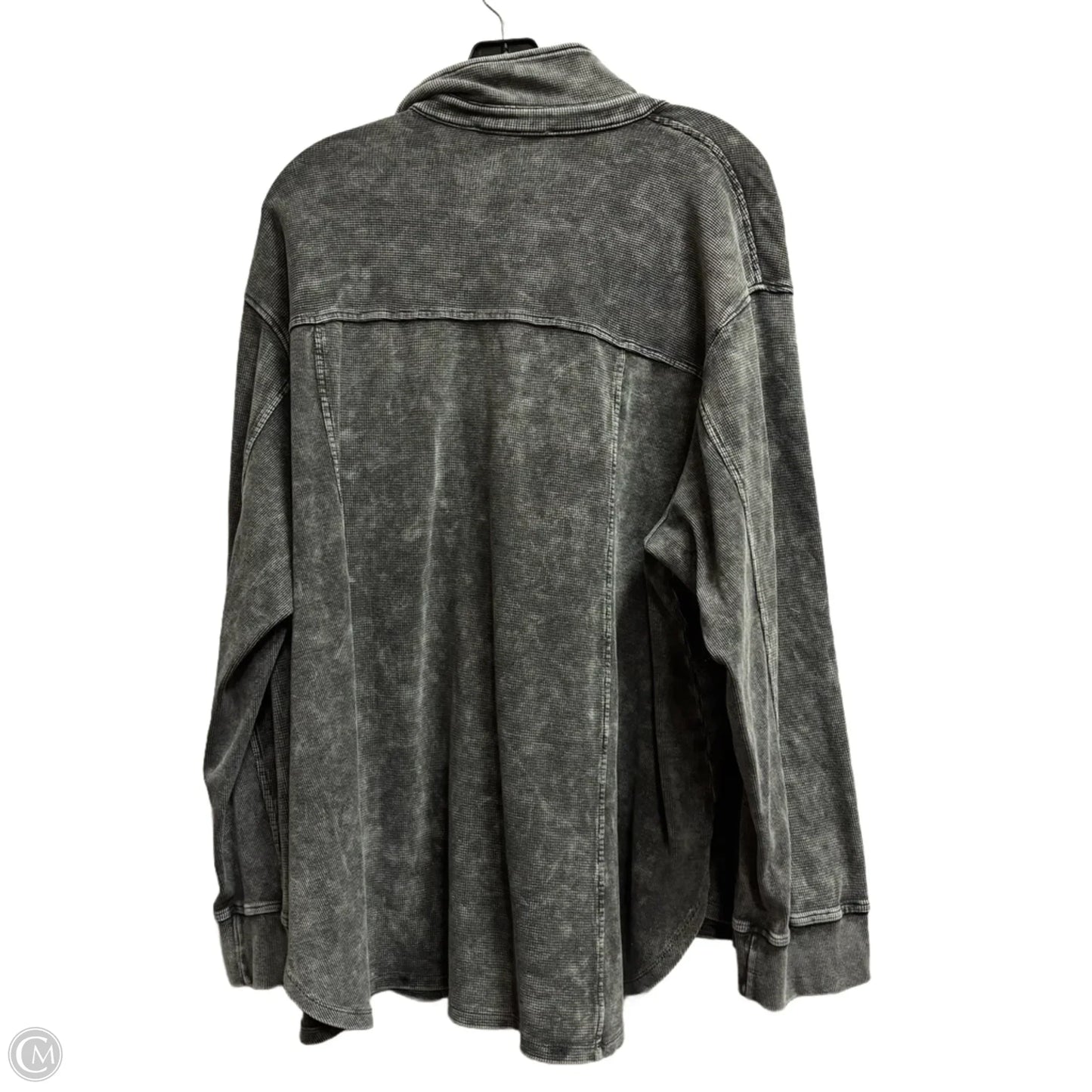 Jacket Shirt By Jane And Delancey In Grey, Size: 2x