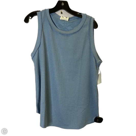 Top Sleeveless By Andree By Unit In Blue, Size: L