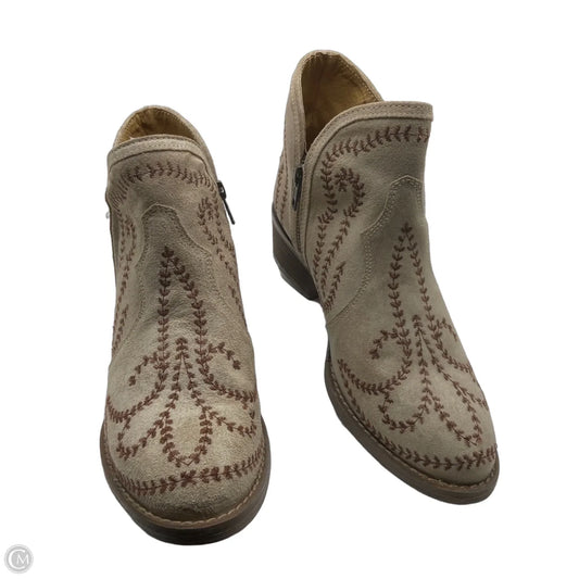 Boots Western By Cmb In Cream, Size: 8.5