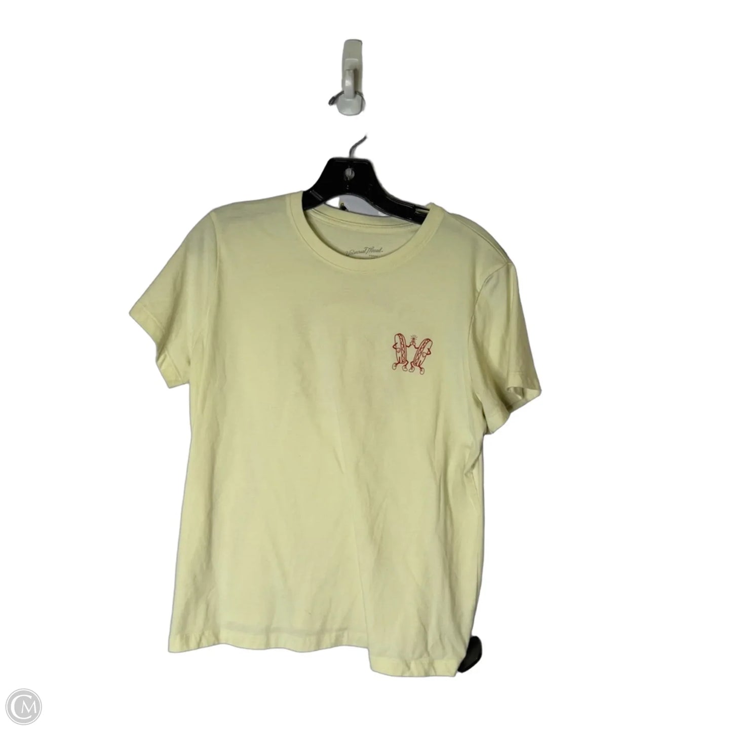 Top Short Sleeve Basic By Universal Thread In Cream, Size: Xl