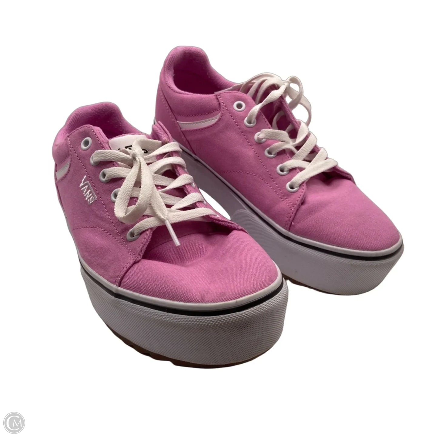 Shoes Sneakers Platform By Vans In Pink, Size: 9.5