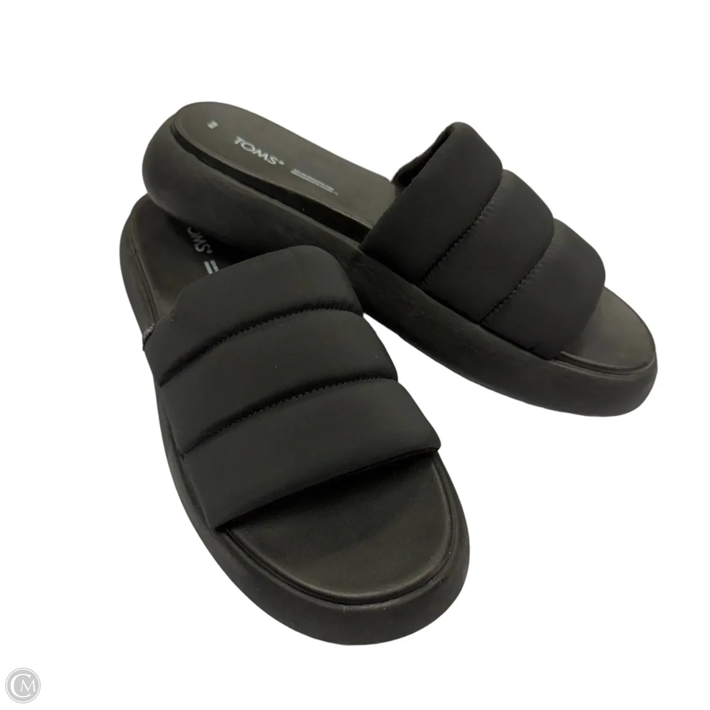 Sandals Heels Platform By Toms In Black, Size: 10