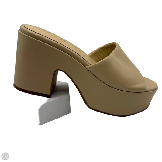 Shoes Heels Block By Marc Fisher In Tan, Size: 5.5