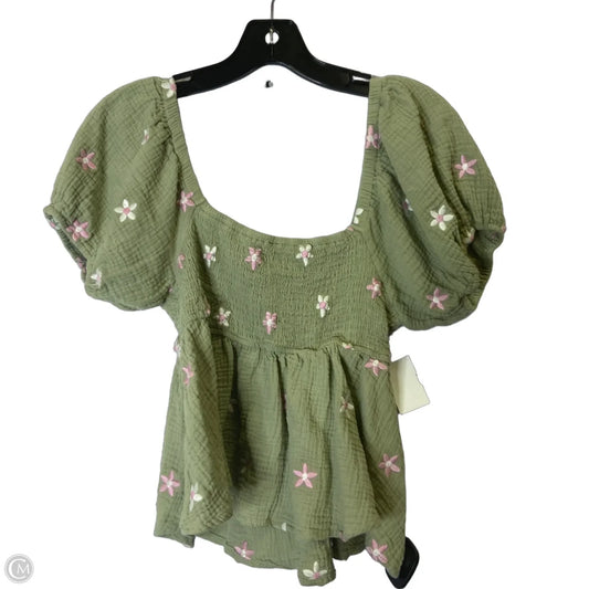 Top Short Sleeve By Altard State In Green, Size: M