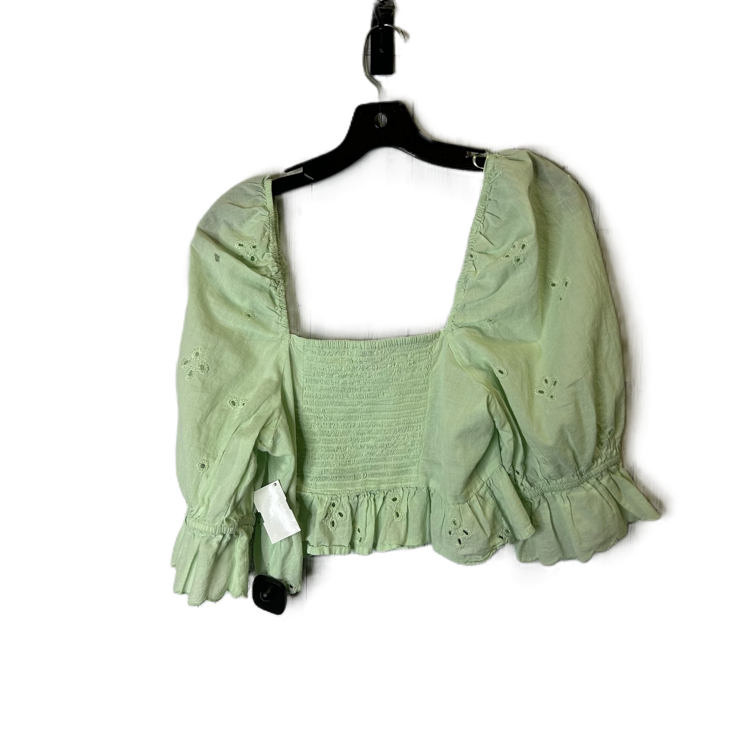 Green Top Short Sleeve By Zara, Size: S