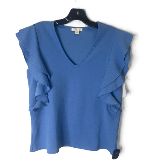 Blue Top Short Sleeve By Fin and Grace, Size: S